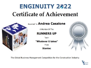 Enginuity 2022 Runners up awards