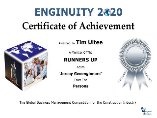 Enginuity 2020 Runners up awards