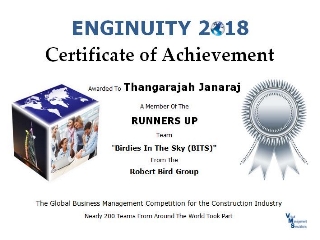 Enginuity 2018 Runners up awards