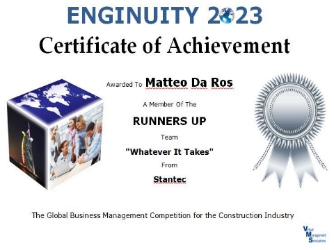 Enginuity 2023 Runners up awards